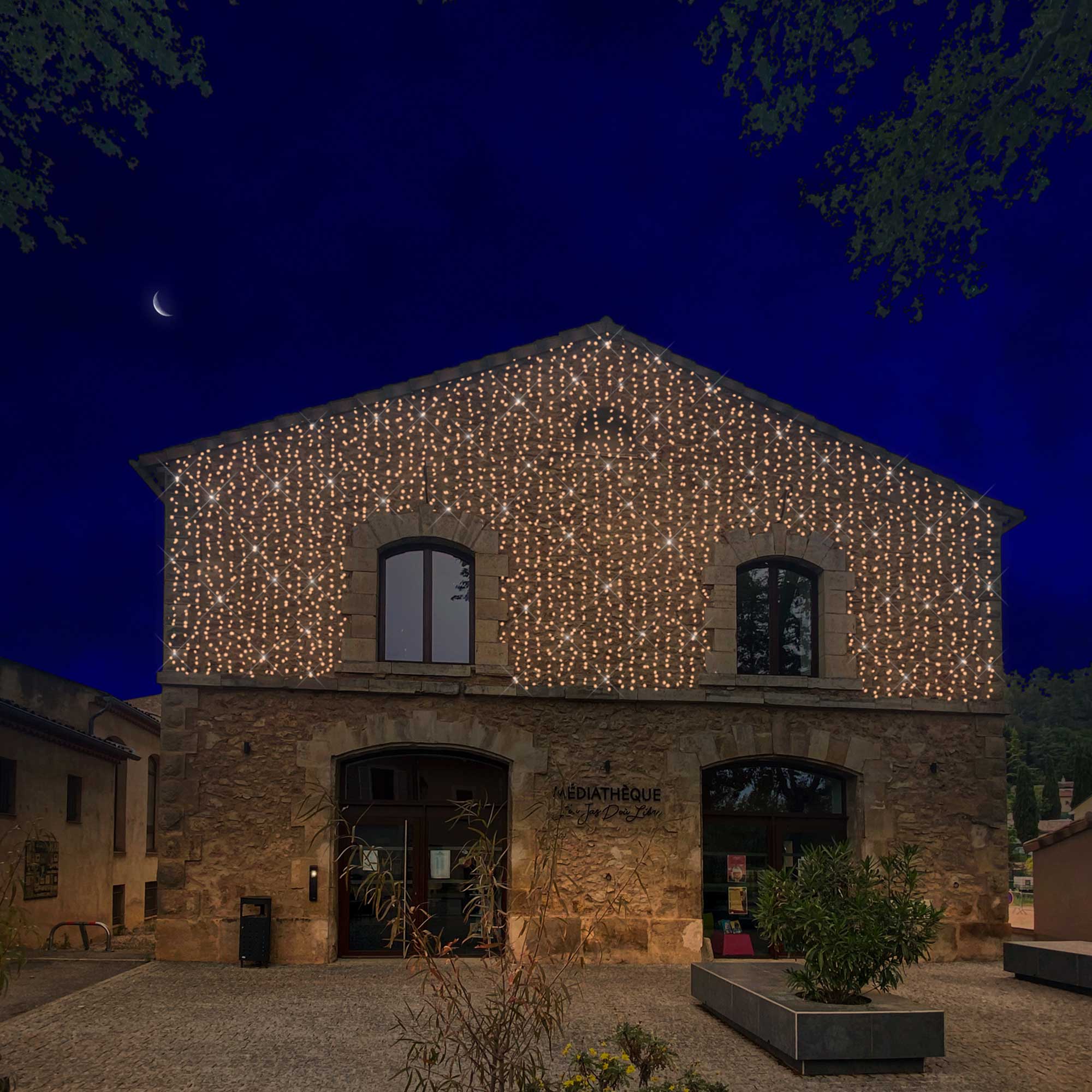 Rideau scintillant Optima H5 x L2m - 230V